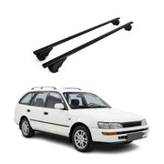 Dachträger Grundträger für Toyota Corolla mk8 Touring 1997-2002 Stahl Schwarz