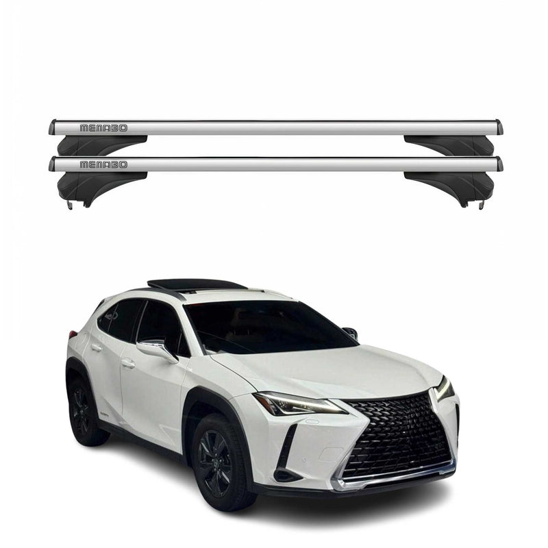 Menabo Dachträger Grundtäger für Lexus UX ZA10 2018-2025 Aluminium Silber 2 tlg