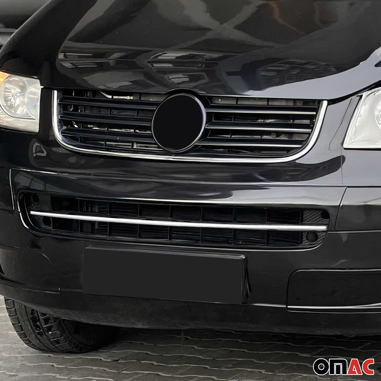 Kühlergrill Leisten Grillleisten für VW Transporter T5 2003-2010 Edelstahl Chrom