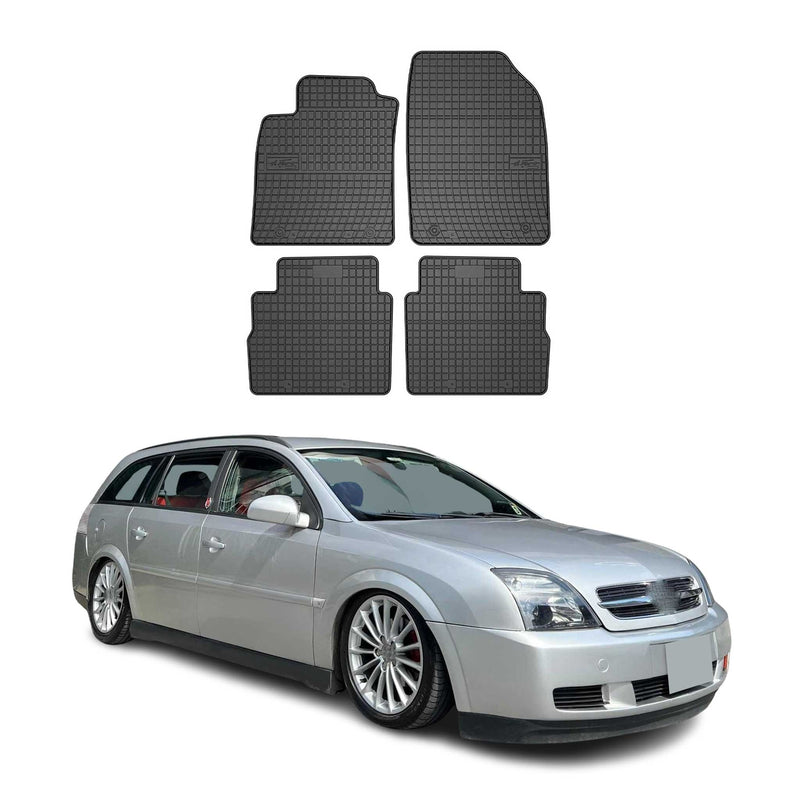 OMAC Gummi Fußmatten für Opel Vectra C 2003-2009 Automatten Gummi TPE Schwarz 4x