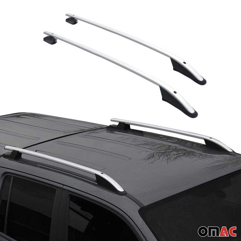 Alu Dachreling Querträger für Peugeot Partner Citroen Berlingo Kurzer Grau