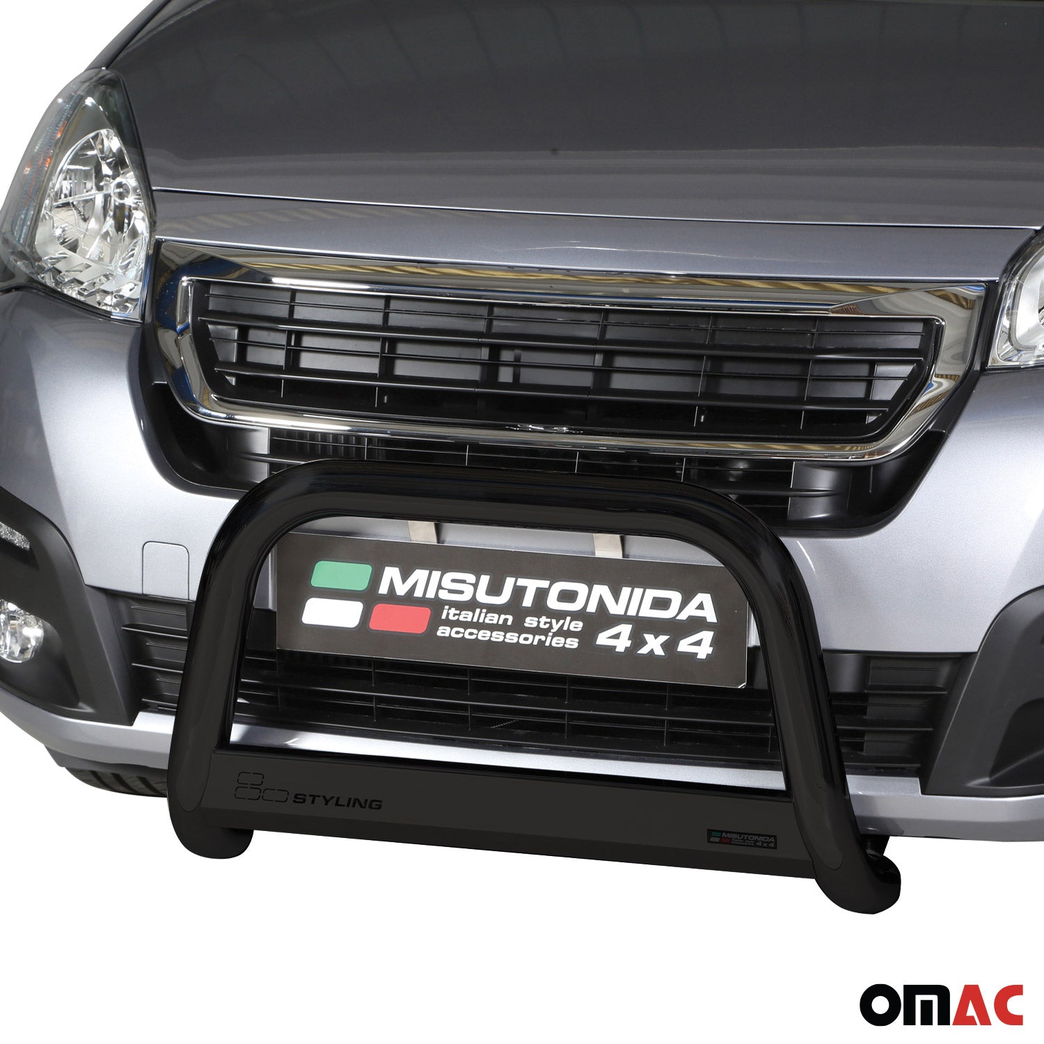 Frontbügel Frontschutzbügel für Peugeot Partner 2018-2026 ø63mm Stahl Schwarz
