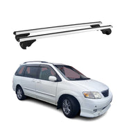 Dachträger Grundtäger für Mazda MPV 1999-2006 75kg Aluminium Silber 2 tlg