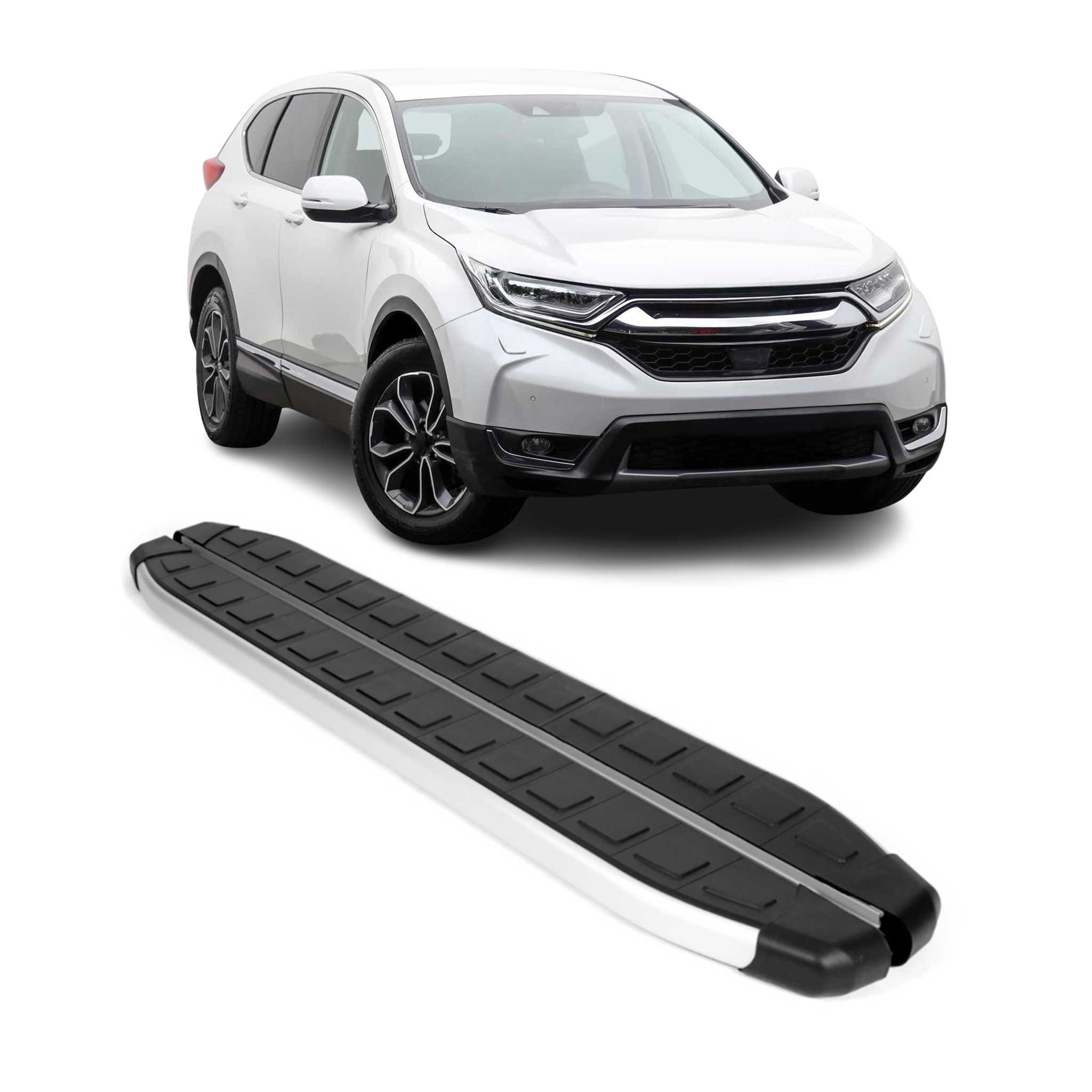 Seitenschweller Seitenbretter Trittbretter für Honda CR-V 2017-2022 Alu Schwarz
