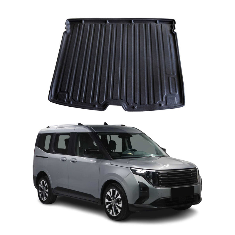 Kofferraumwanne Laderaumwanne für Ford Tourneo Courier 2023-25 TPE Gummi Schwarz
