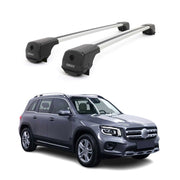 Dachträger Grundträger für Mercedes GLB X247 2019-2026 Aluminium 75kg Grau 2tlg