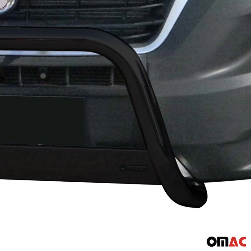 Frontbügel Frontschutzbügel für Fiat Ducato 2014-2020 Schwarz Edelstahl ø63 mm