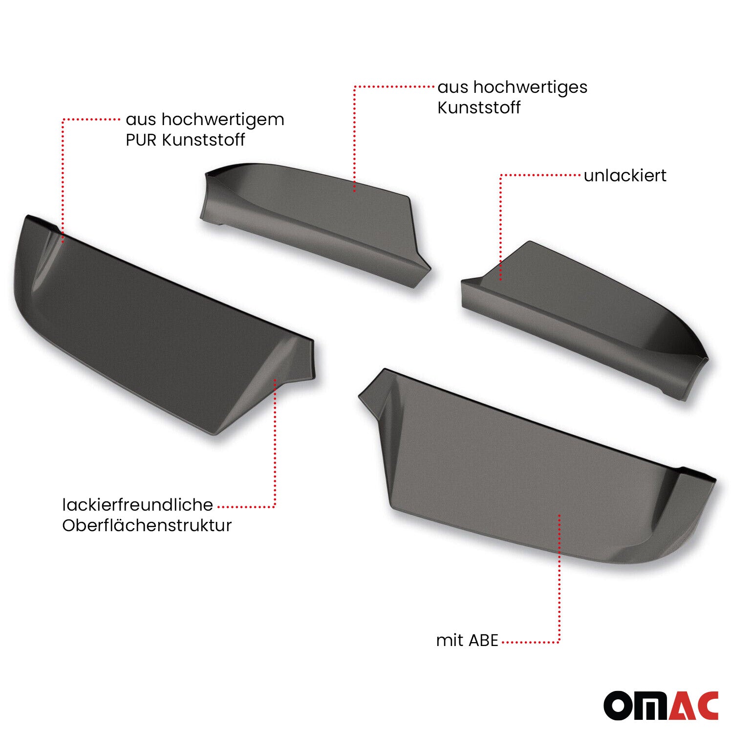 RDX Dachspoiler Spoiler für Mercedes Vito W447 2014-2026 mit 2 Hecktüren