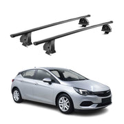 Stahl Dachträger für Opel Astra K 2015-2021 TÜV Abschließbar 75 kg 2tlg Schwarz