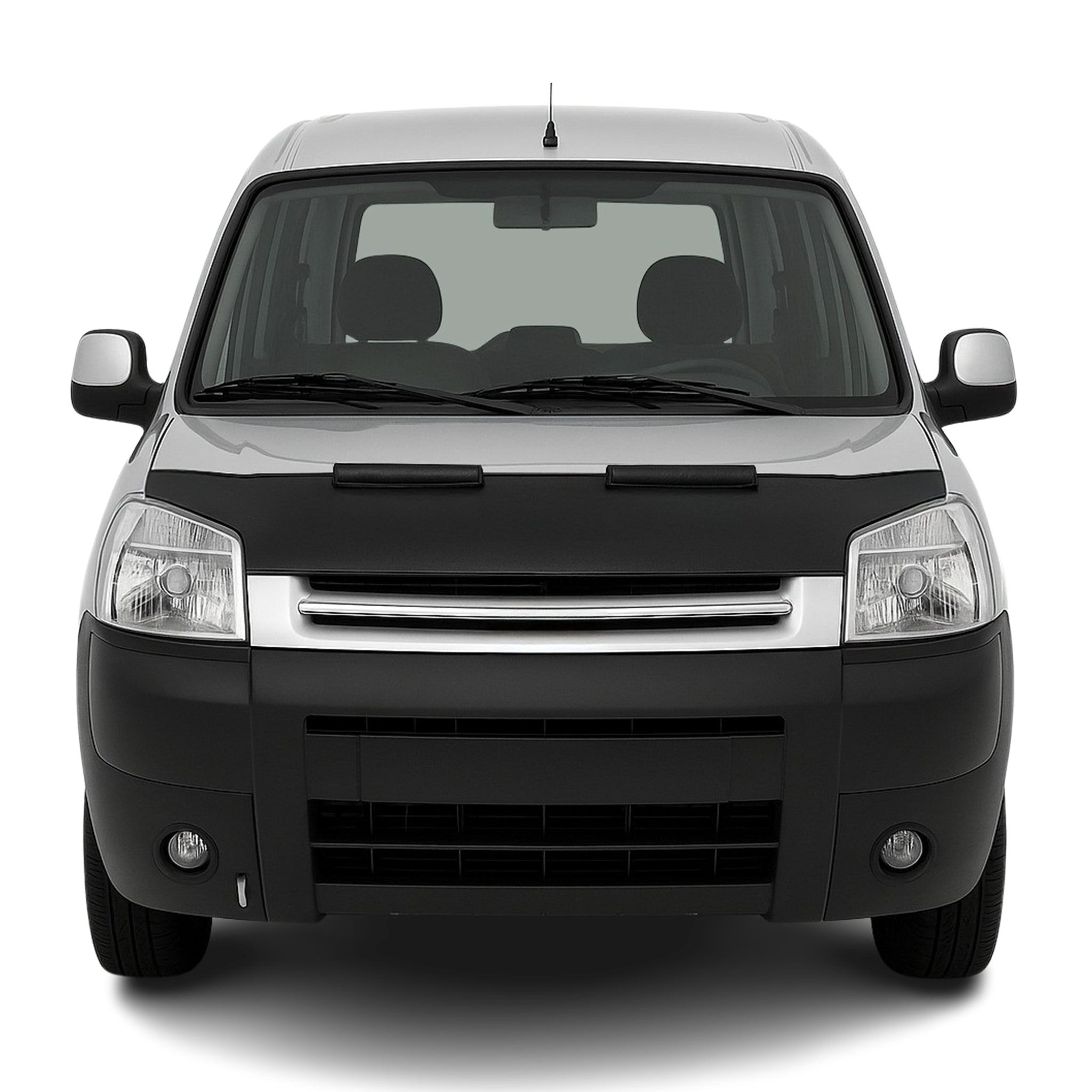 Haubenbra Steinschlagschutz für Peugeot Partner 2004-2008 Schwarz Halb