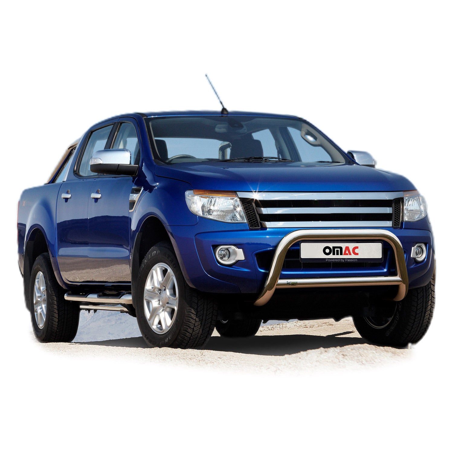 Frontbügel Frontschutzbügel für Ford Ranger 2015-2019 Stahl Silber Rammschutz