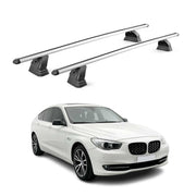 Alu Dachträger für Bmw 5er GT F07 2009-2017 TÜV T-Nut Abschließbar 2tlg Silber