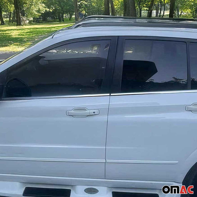 Fensterleisten Zierleisten für Ssangyong Kyron 2007-2014 Edelstahl Chrom 6tlg