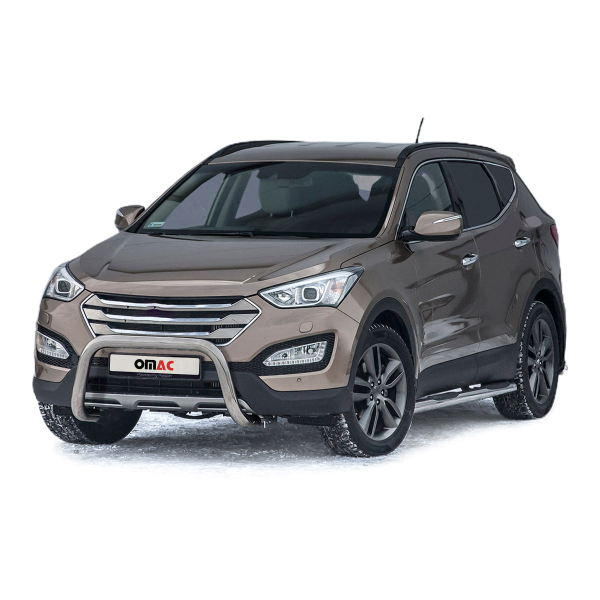 Frontbügel Frontschutzbügel für Hyundai Santa Fe 2012-2018 mit ABE Silber