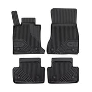 Fußmatten Gummimatten No.77 für BMW 5er G60 2024-2026 TPE Gummi Schwarz 4 tlg