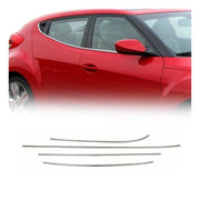 Fensterleisten Zierleisten für Hyundai Veloster 2011-2019 Edelstahl Chrom 4tlg