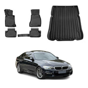 OMAC Fußmatten & Kofferraumwanne Set für BMW 5er G30 F90 Limousine 2017-2024