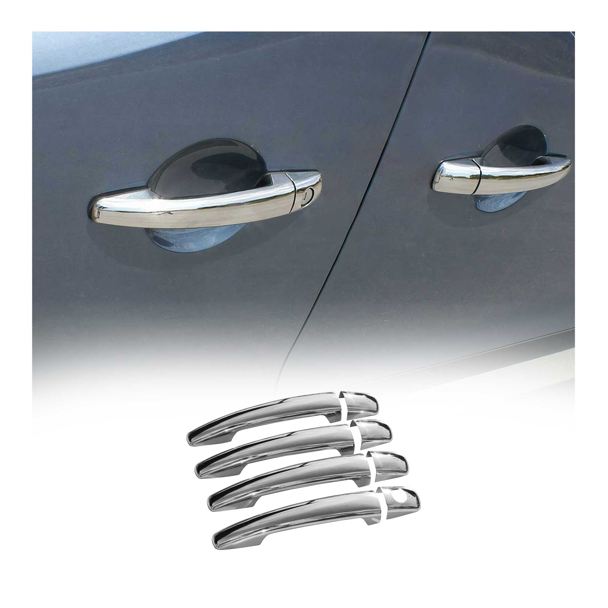 Chrom Türgriff Blende für Peugeot 3008 2009-2016 4-Tür Edelstahl 8tlg