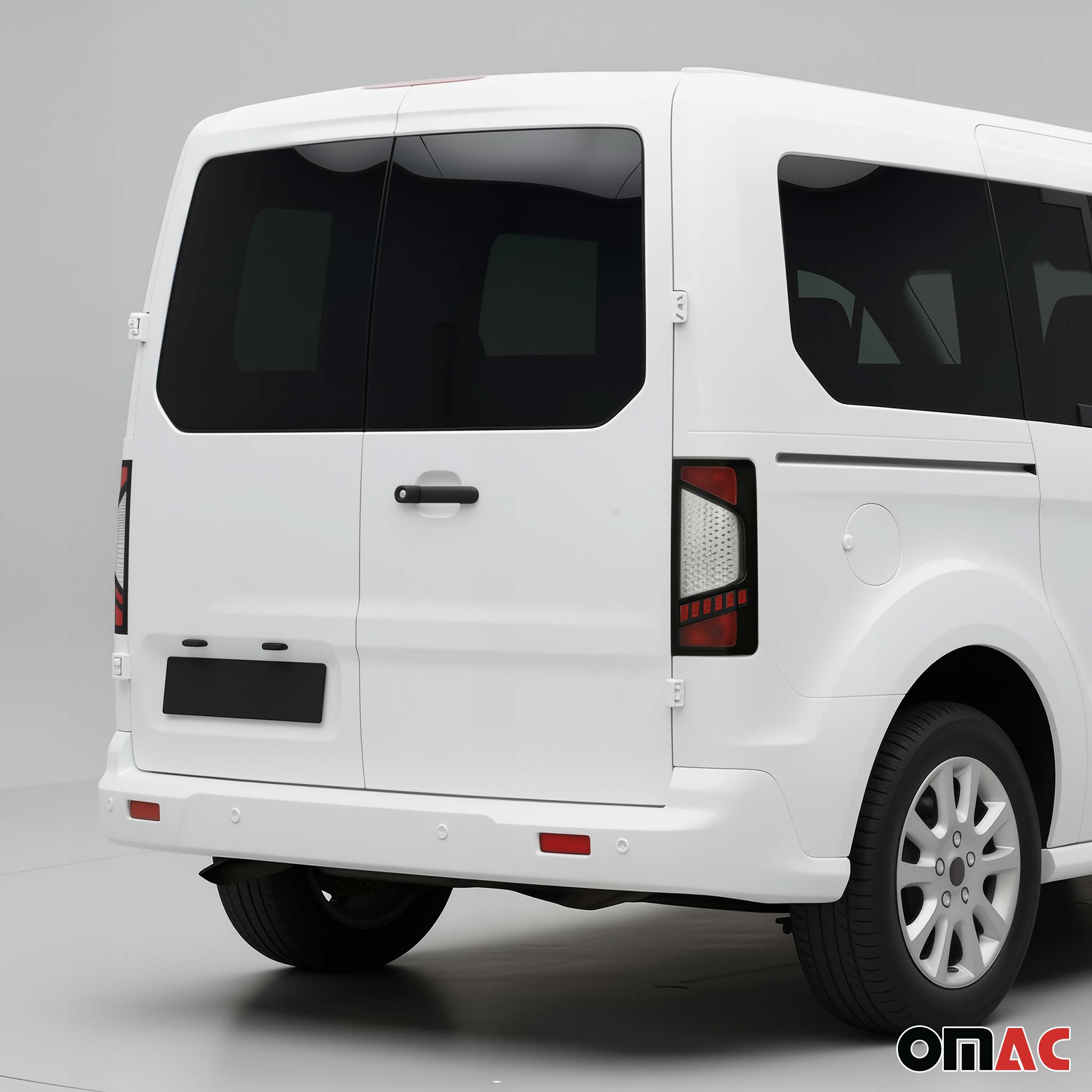 Stoplicht Rahmen für Ford Transit Tourneo Connect 2009-2013 Abs Dark Chrom
