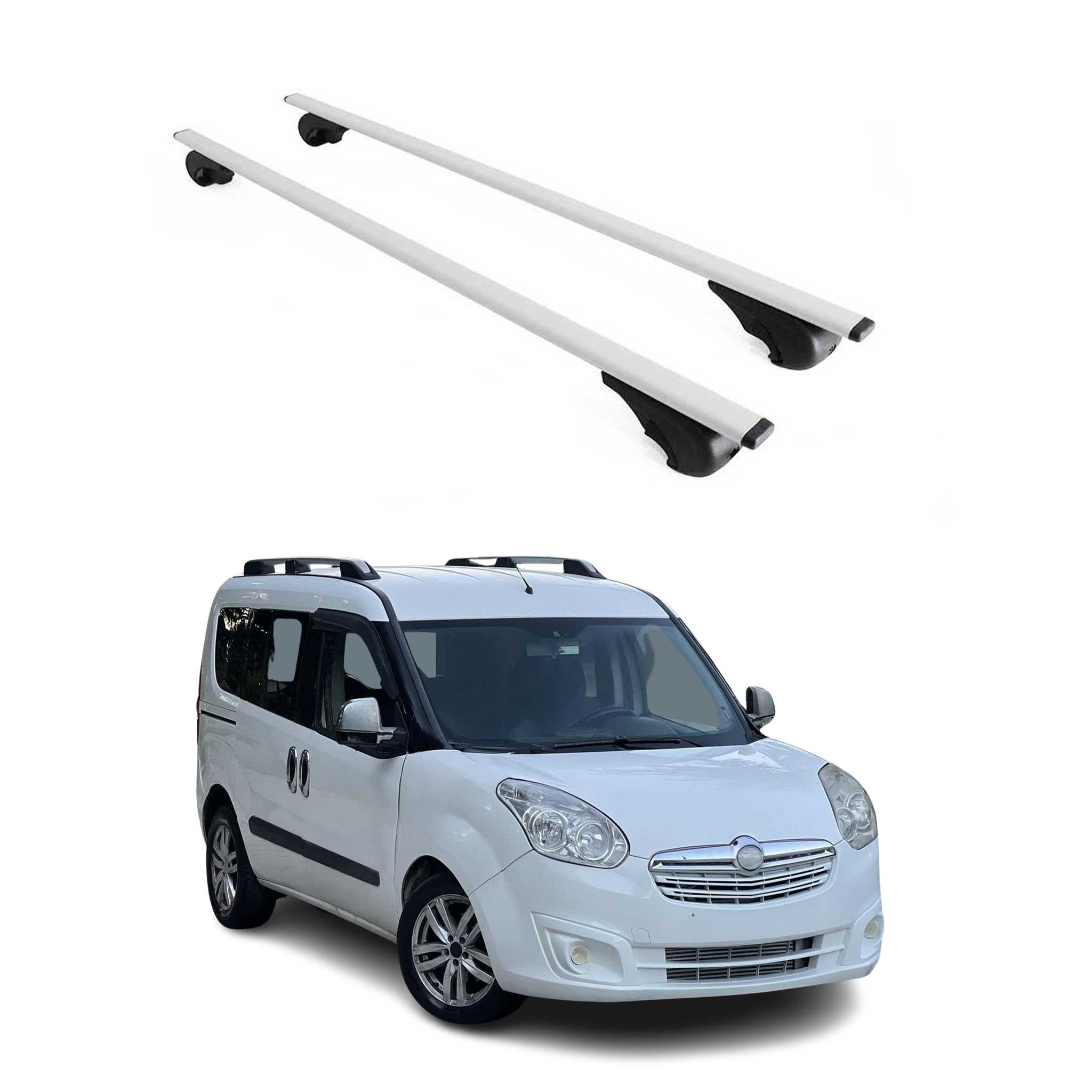 Dachträger Grundtäger für Opel Combo D E 2011-2026 75kg Metall Silber 2 tlg