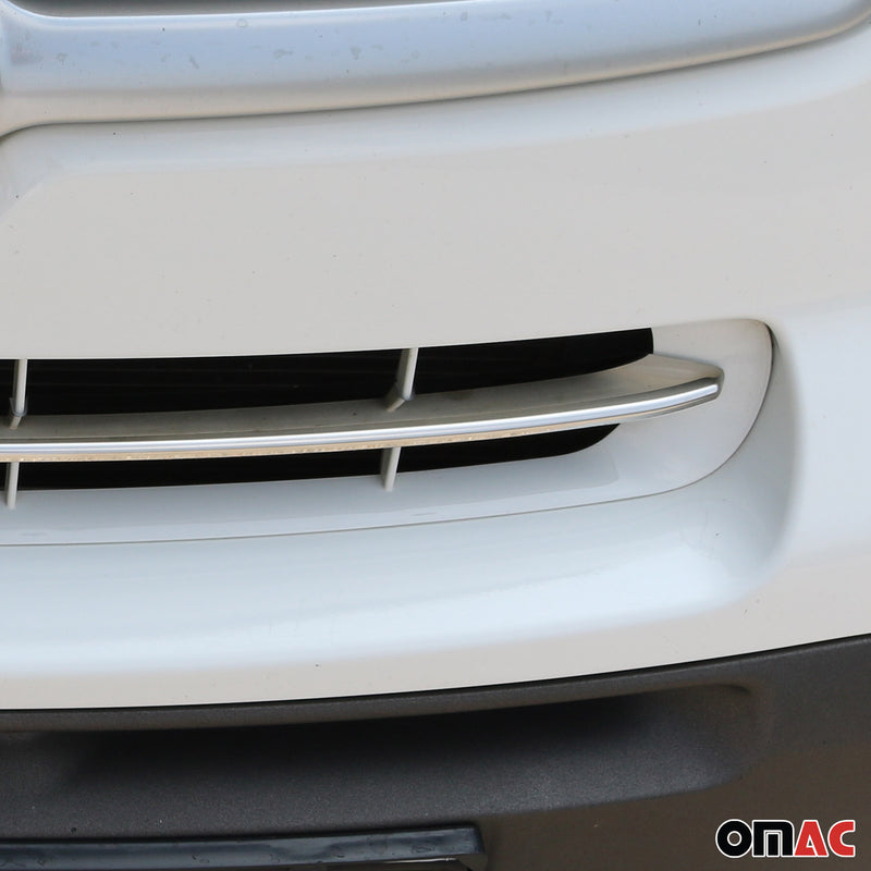Kühlergrill Leisten Grillleisten für Fiat 500X 2015-2019 Edelstahl Silber 1tlg