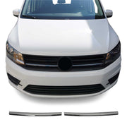 Kühlergrill Leisten Grillleisten für VW Caddy 2015-20 Edelstahl Dunkel Chrom 2x