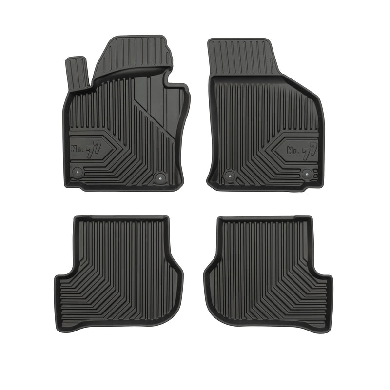 Fußmatten Gummimatten No.77 für Seat Toledo III 2004-2009 TPE Schwarz 4 Teile