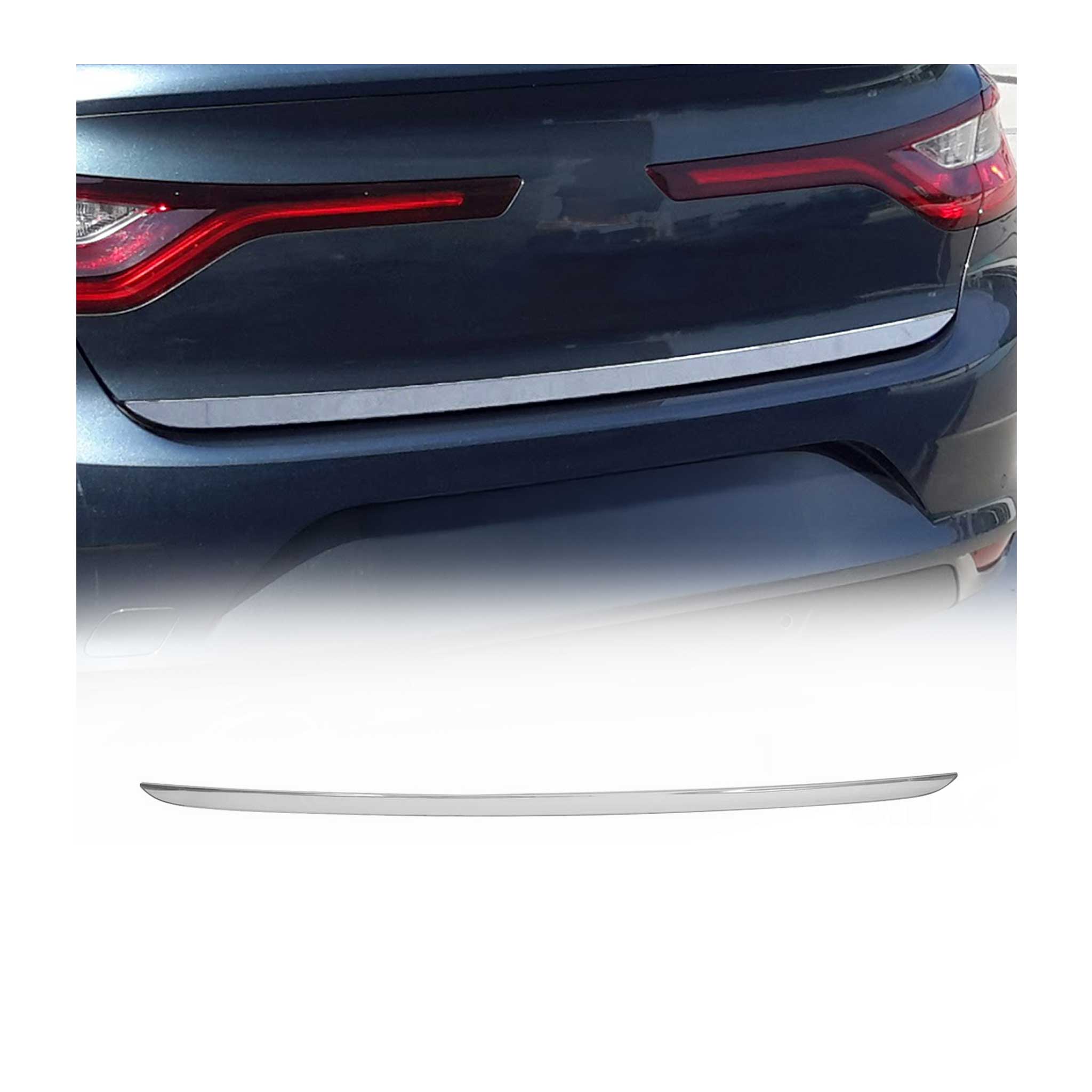 Kofferraumleiste Heckklappe Leiste für Renault Megane 2016-2022 Edelstahl Chrom