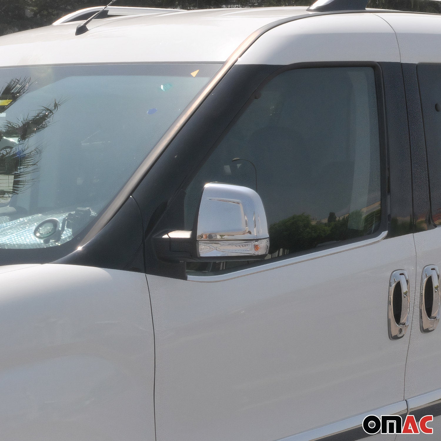 Spiegelkappen Spiegelabdeckung für Opel Combo D 2012-2018 Edelstahl Chrom 2tlg
