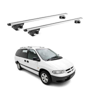Dachträger Grundtäger für Chrysler Grand Voyager 1995-07 90kg Alu Silber 2x ABE
