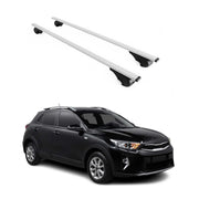 Dachträger Grundtäger für Kia Stonic 2017-2026 75kg Metall Silber 2 tlg