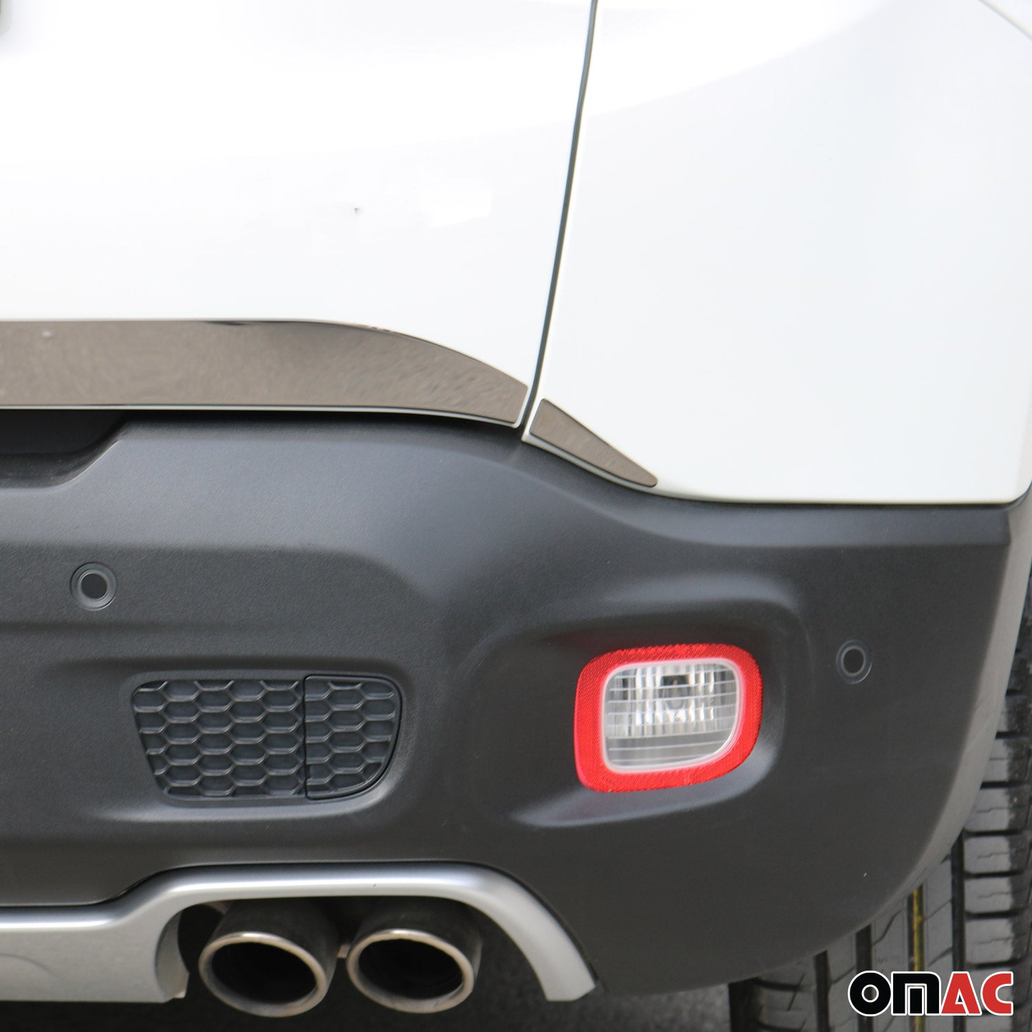 Kofferraumleiste Heckleiste für Jeep Renegade 2014-2024 Edelstahl Dunkel 3tlg