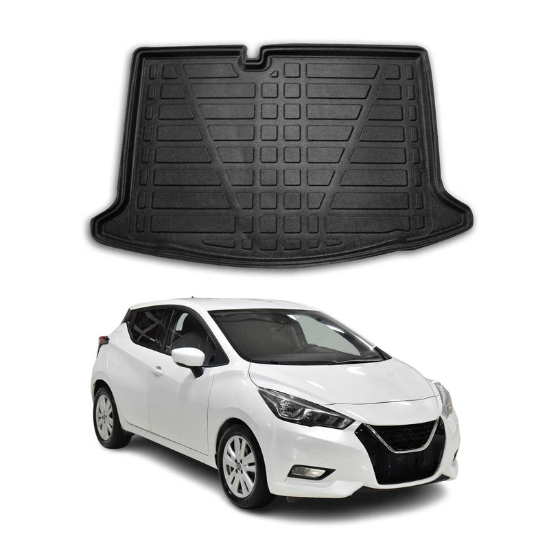Kofferraumwanne Laderaumwanne für Nissan Micra K14 2017-2025 Gummi TPE Schwarz
