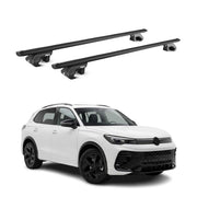 Dachträger Grundtäger für VW Tiguan mk3 2024-2026 90kg Alu Schwarz 2 tlg ABE