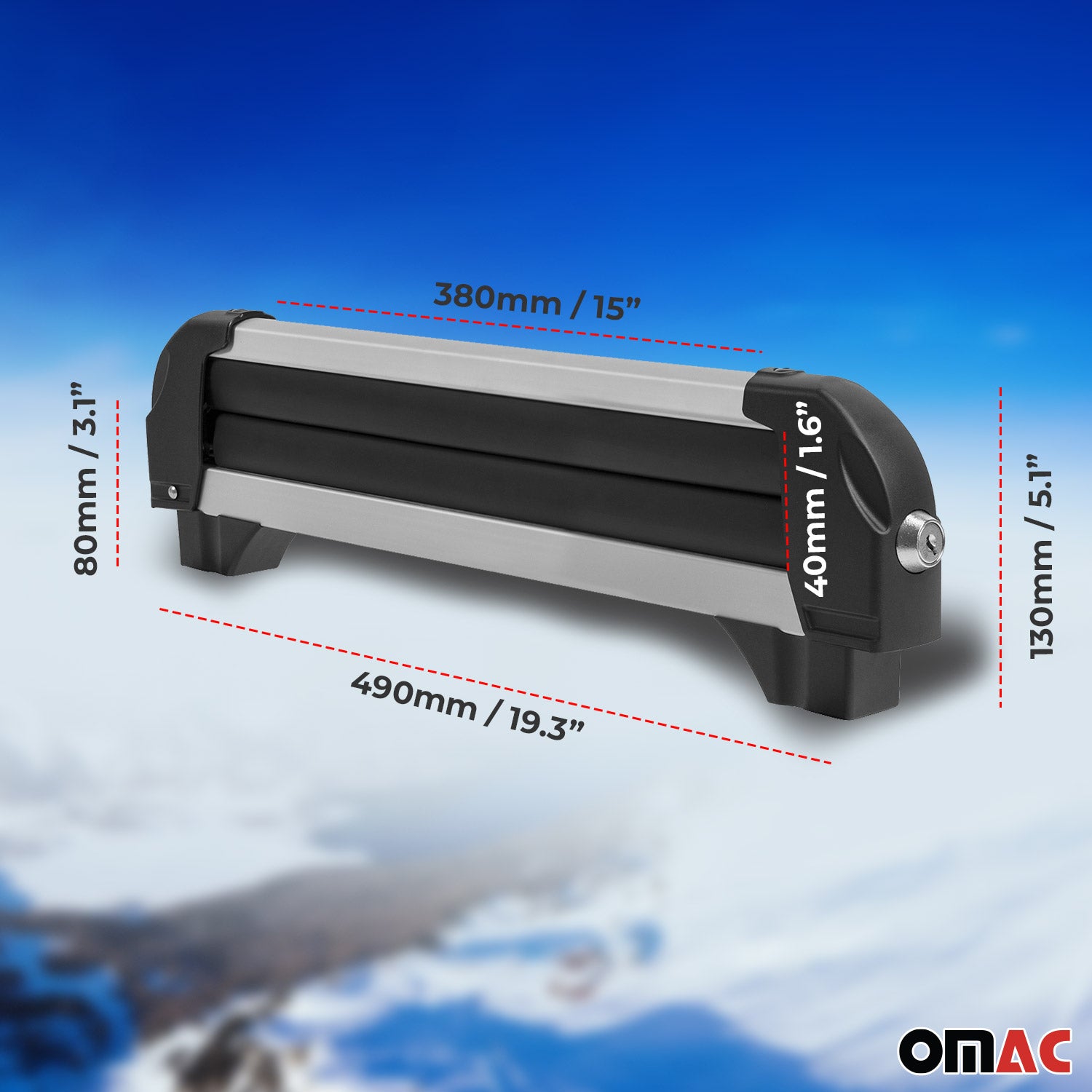 Menabo Skiträger Snowboardträger Universal Abschließbar Schwarz 2x