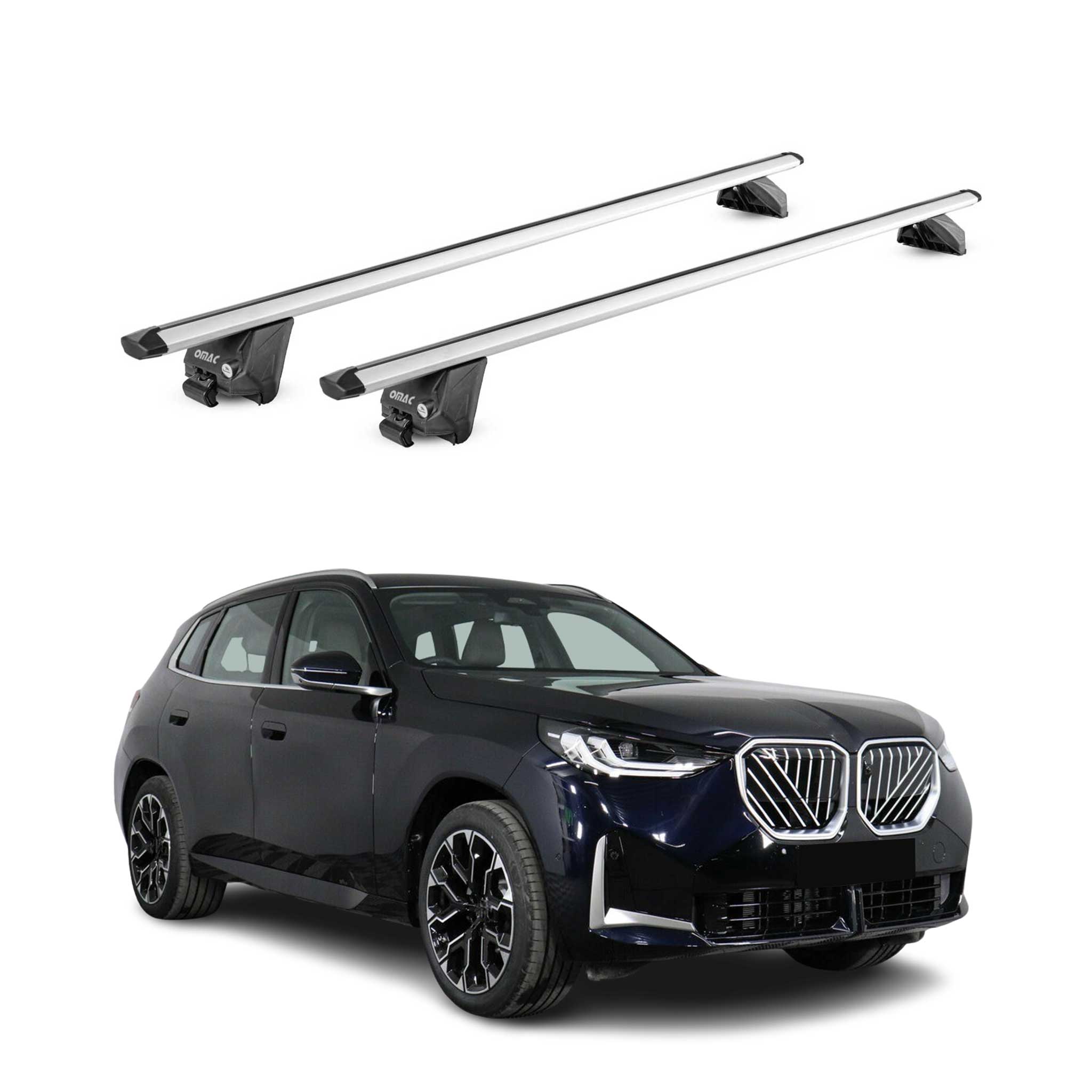 Dachträger Grundtäger für BMW X3 G45 2024-2026 100kg Aluminium Silber 2tlg ABE