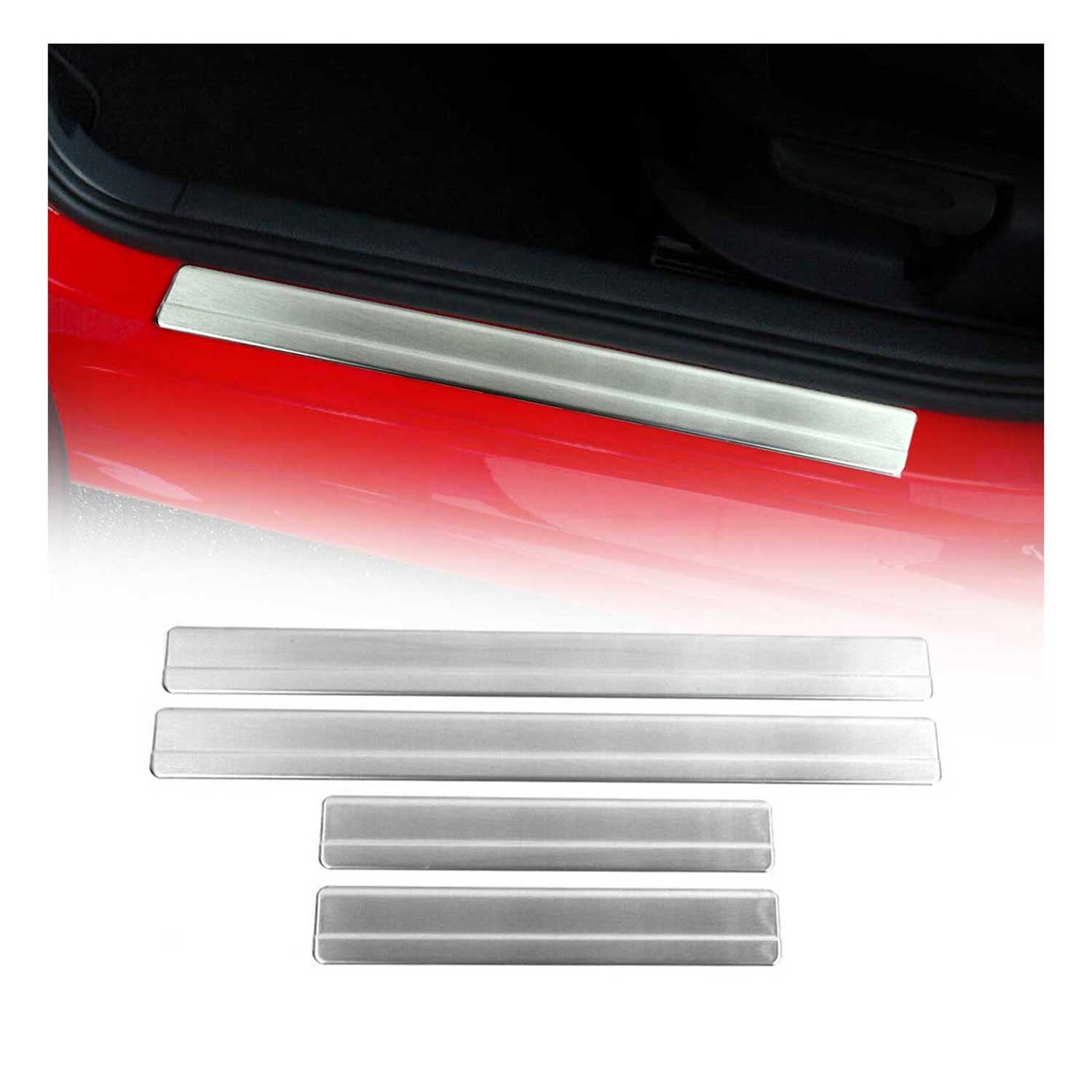 Einstiegsleisten Türschweller für VW Polo 1994-2001 Edelstahl Chrom 4tlg