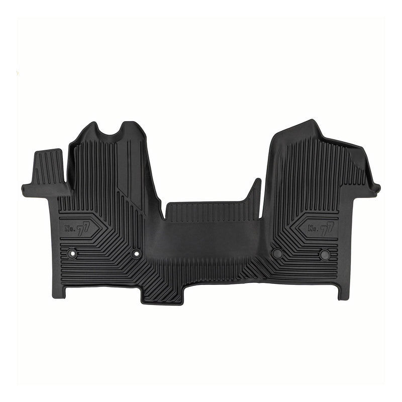 Fußmatten Gummimatten für Renault Master III 2019-2024 FL TPE Schwarz 1 tlg