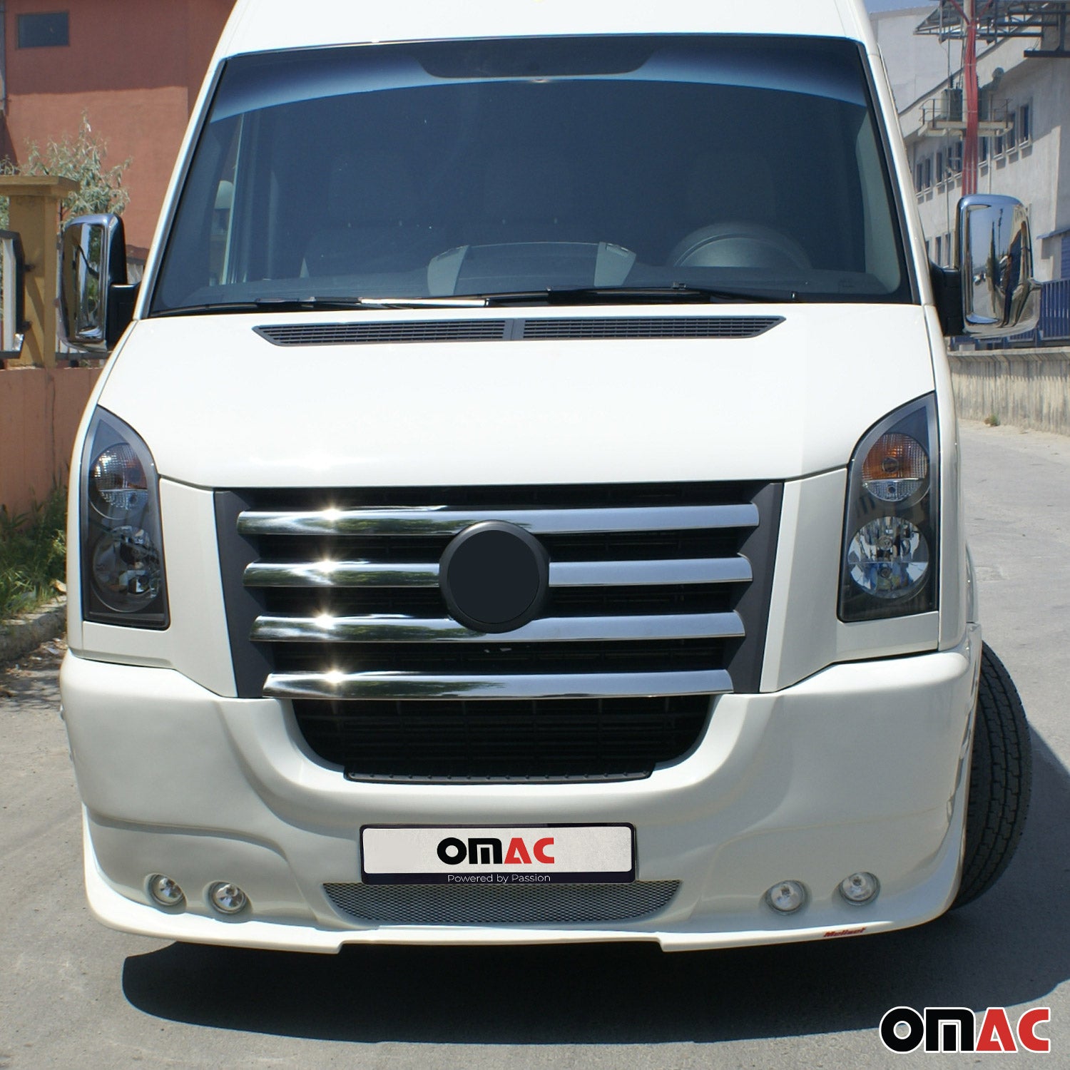 Kühlergrill Leisten Grillleisten für VW Crafter 2006-2012 Edelstahl Chrom 5tlg