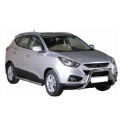 Frontbügel Frontschutzbügel für Hyundai ix35 2009-2015 ø76mm Stahl Silber Schutz