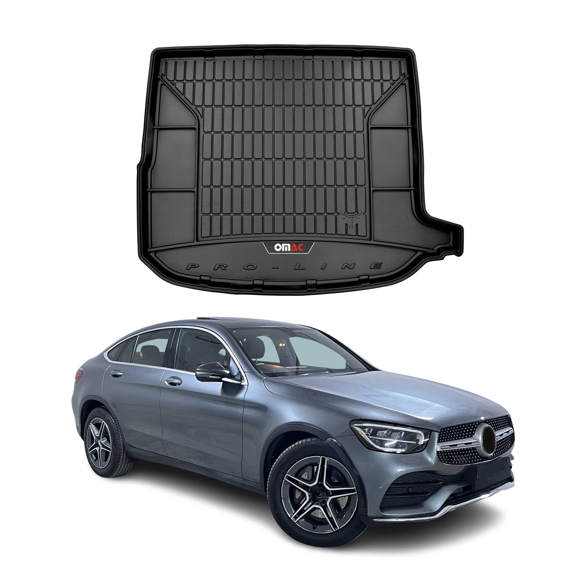 OMAC Gummi Kofferraumwanne für Mercedes GLC C253 2015-2022 TPE Laderaumwanne