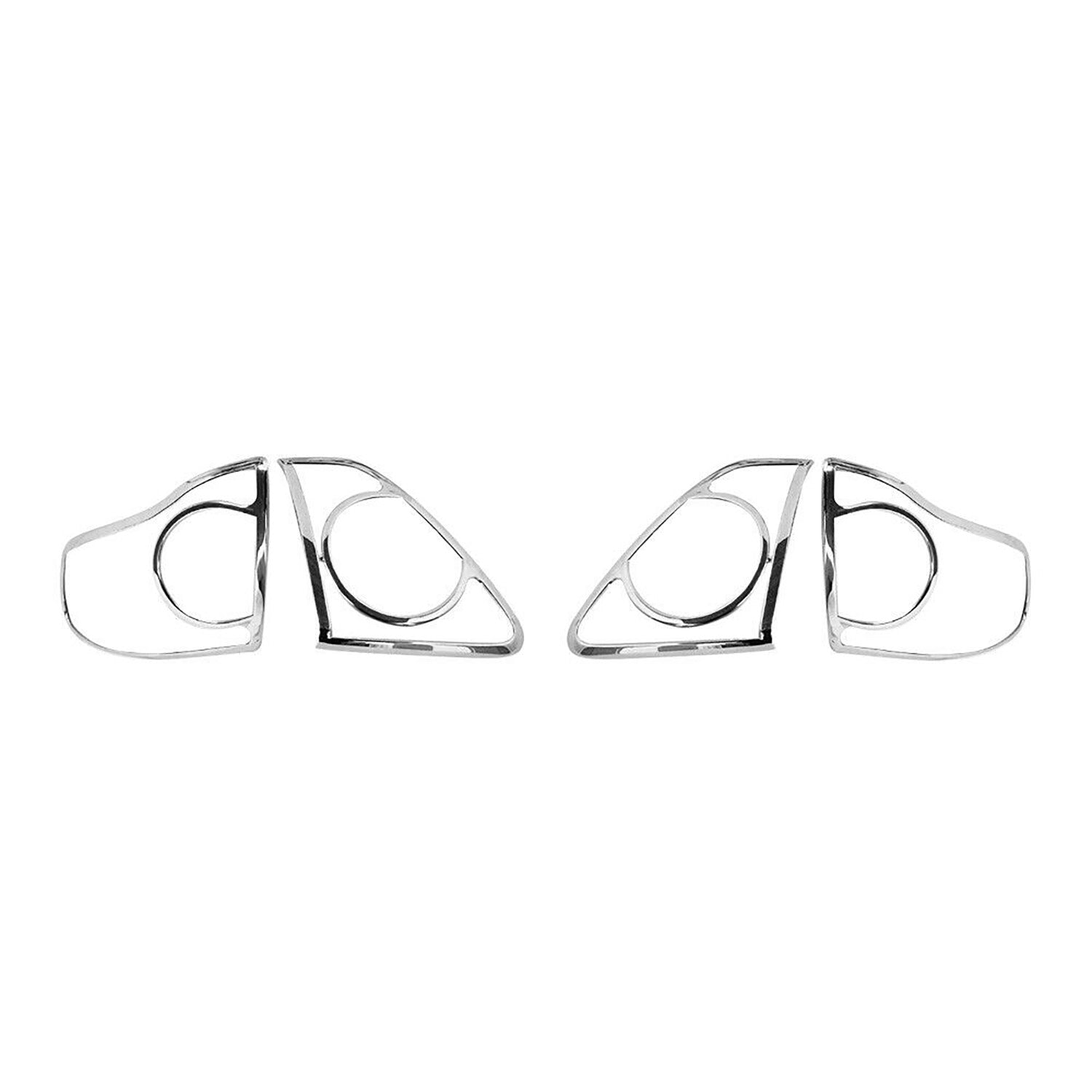 Rücklicht Leisten Heckleuchte für Toyota Corolla 2007-2013 Chrom ABS Silber 4tlg