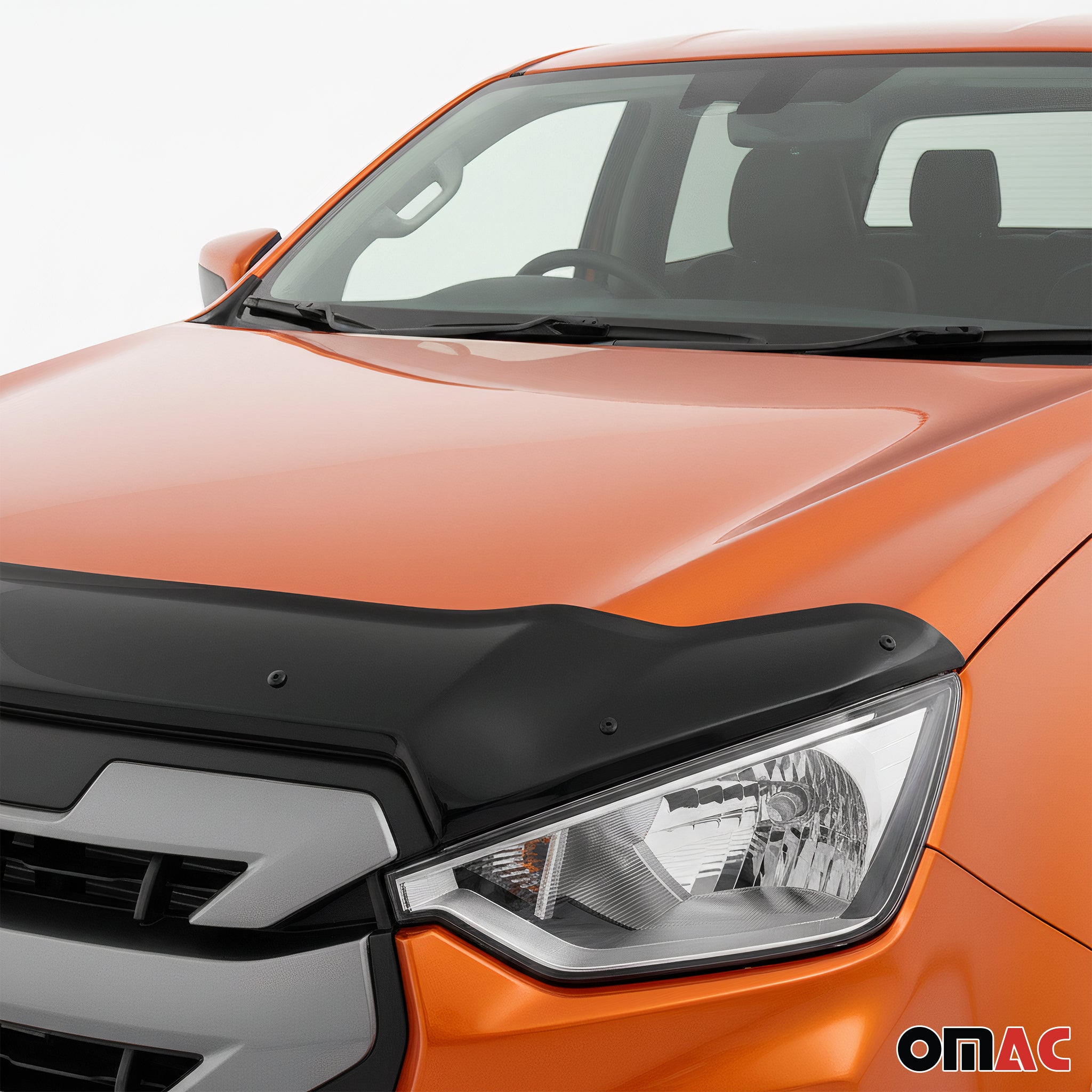 Motorhaube Deflektor Insekten für Isuzu D-max mk3 2019-2023 Pre-FL ABS Schwarz