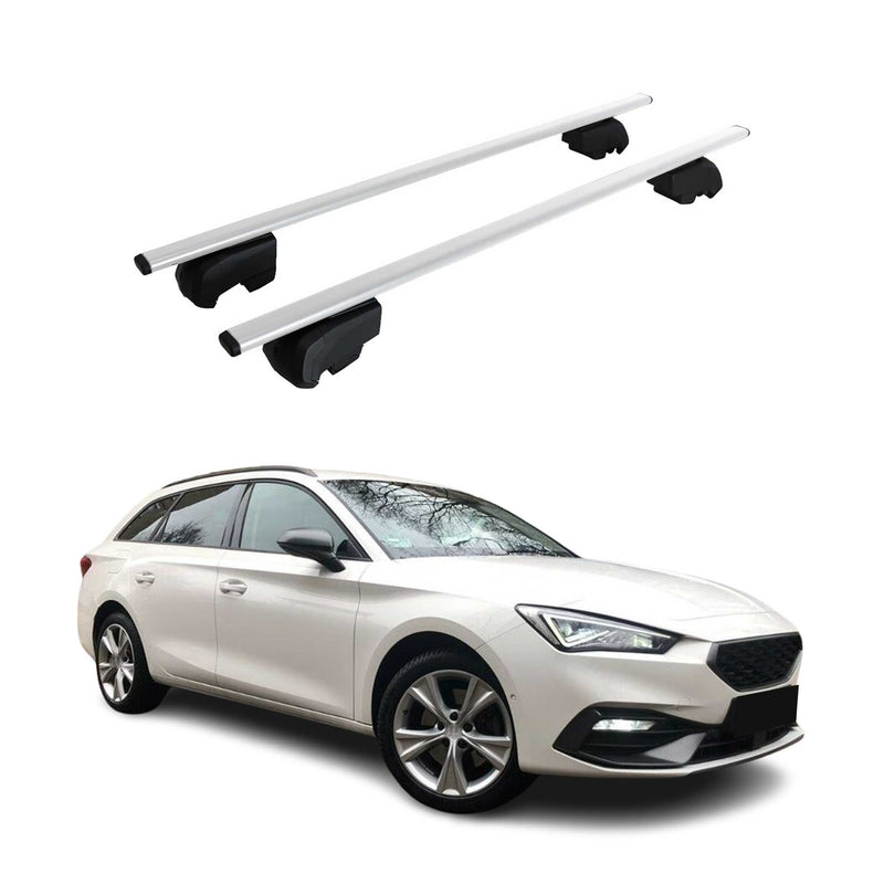 Dachträger Gepäckträger für Seat Leon 2020-2023 Grundträger ABE Metall Silber