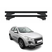 Menabo Dachträger Grundtäger für Peugeot 4008 2012-2017 Aluminium Schwarz 2 tlg