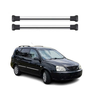 Dachträger Grundtäger für Kia Carens mk1 Kombi 2002-2006 FL Aluminium Silber 2x