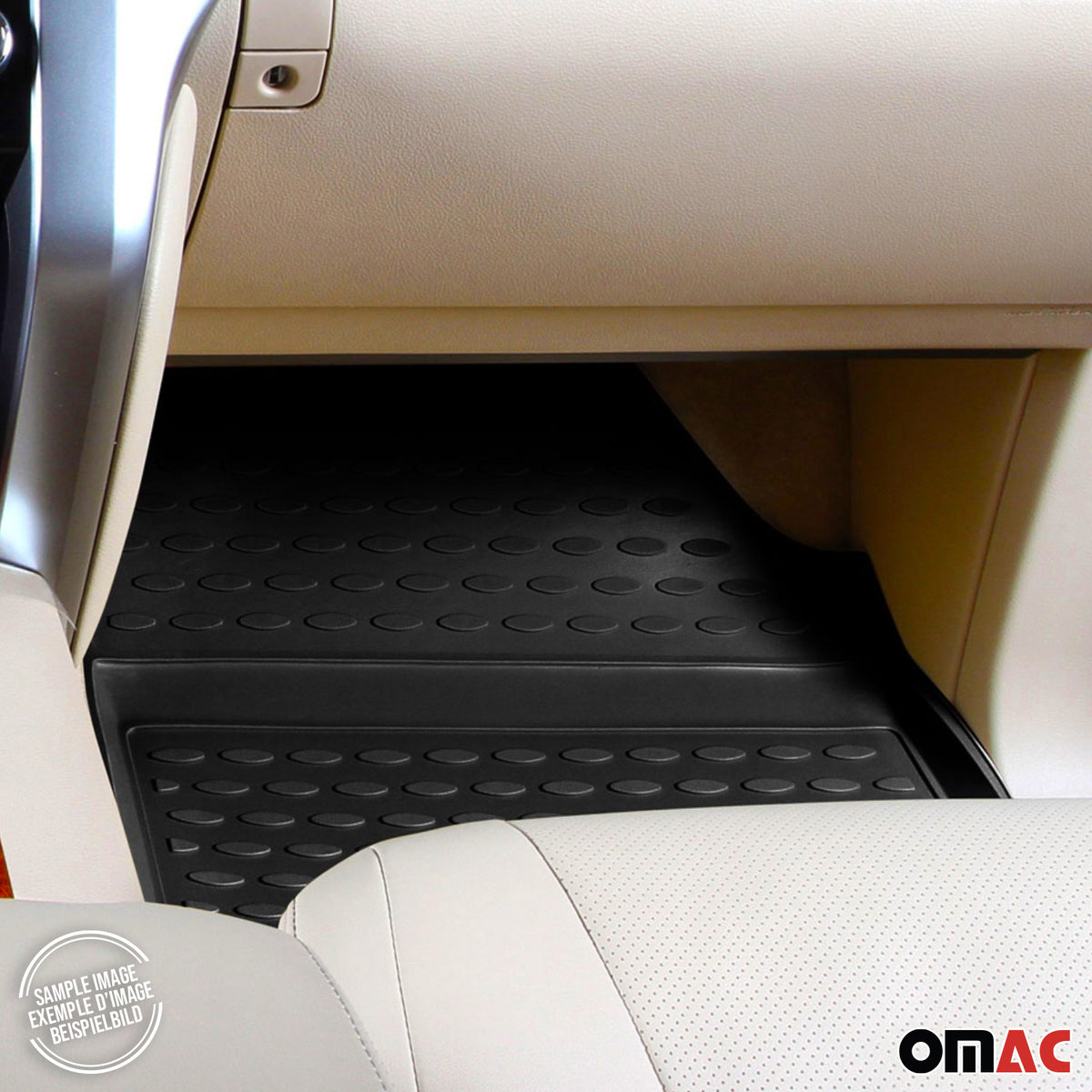 OMAC Gummimatten Fußmatten für Mitsubishi Pajero IV 2006-2018 3Tür Pre-FL TPE 4x