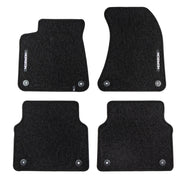 Velours Fußmatten für Audi A8 D4 2009-2017 Autoteppich Automatten Schwarz 4 tlg