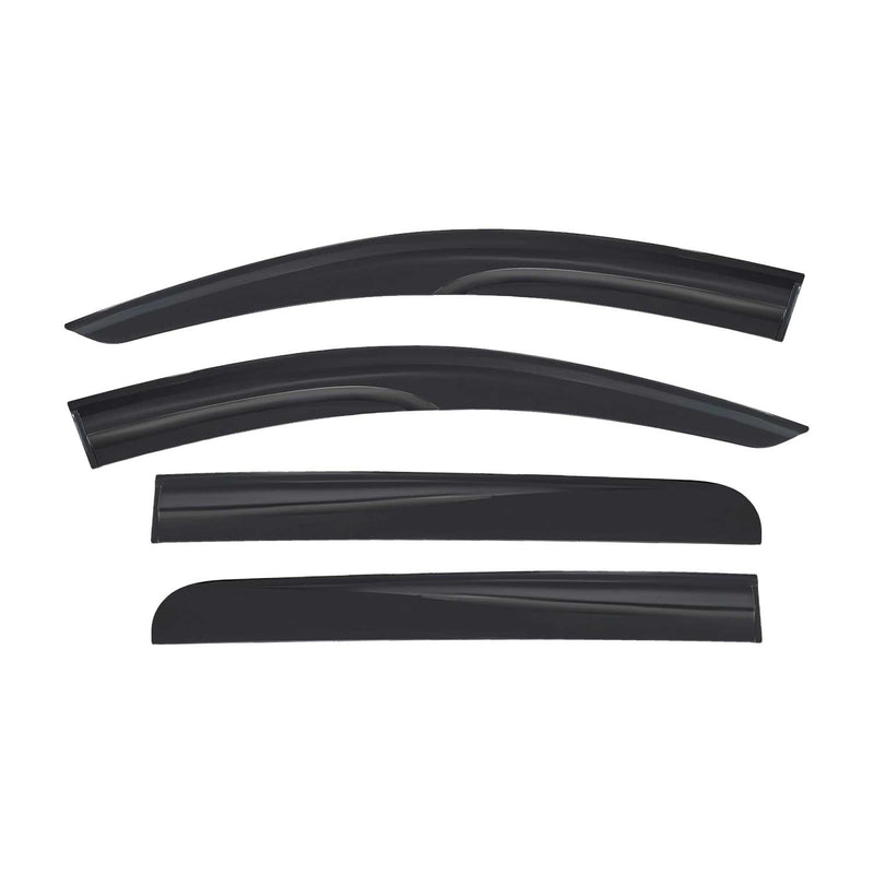 4x Windabweiser Regenabweiser für Mitsubishi L200 Triton 2014-2021 Acryl Dunkel