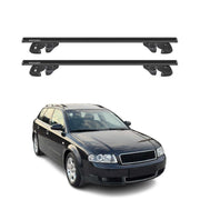 Dachträger Grundtäger für Audi A4 B6 Avant 2001-2004 Alu 90kg TÜV Schwarz 2tlg